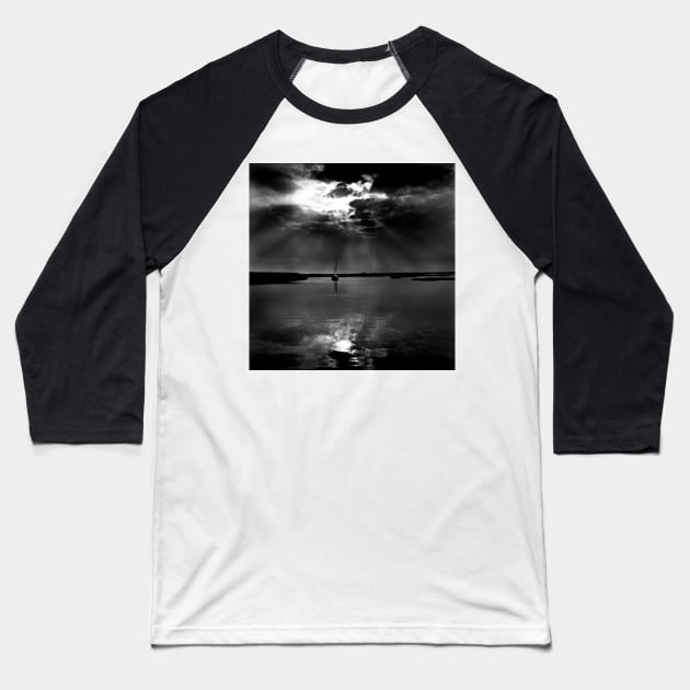 Summer evening light at Brancaster Staithe, Norfolk, UK Baseball T-Shirt by richflintphoto